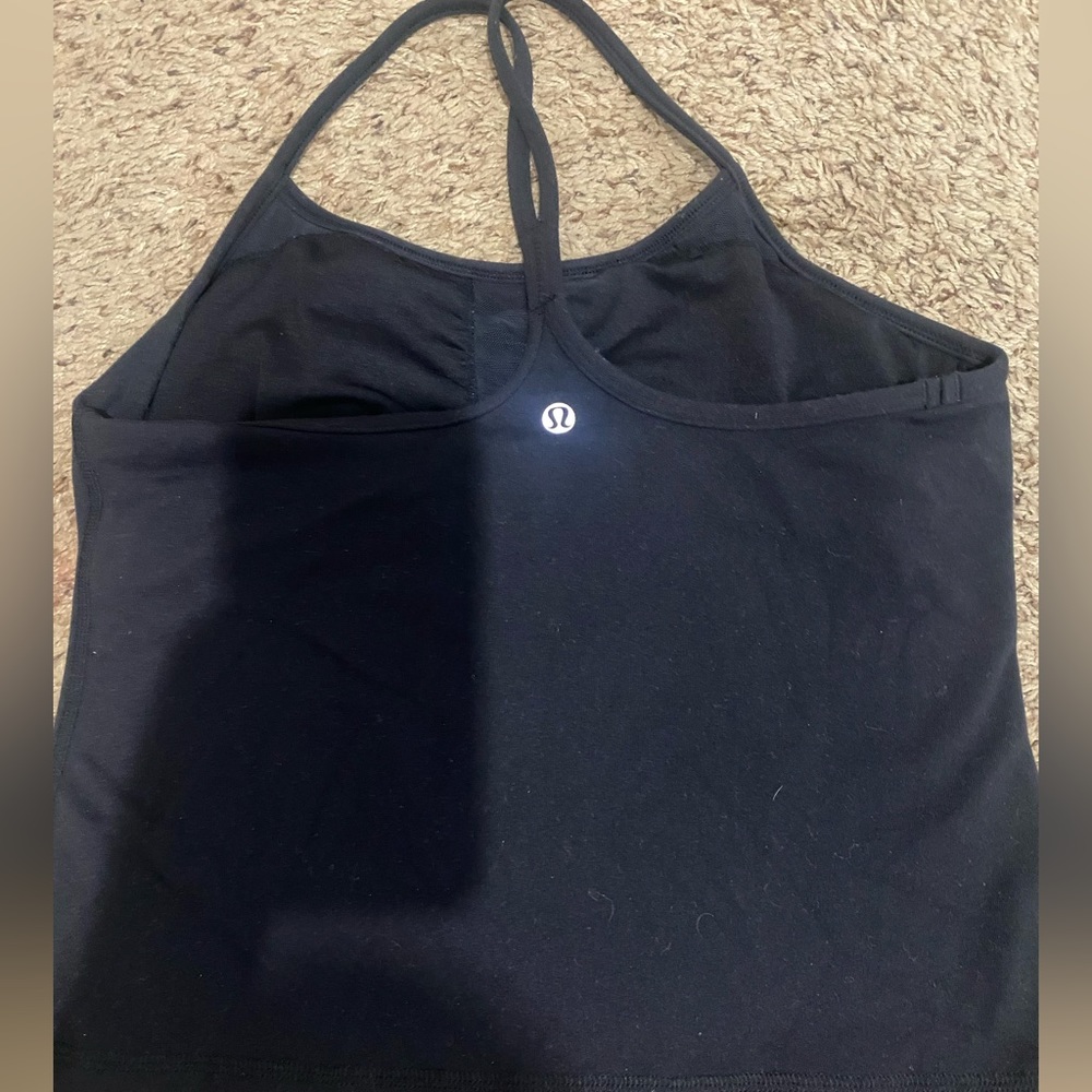 Lululemon tank top black size 8
